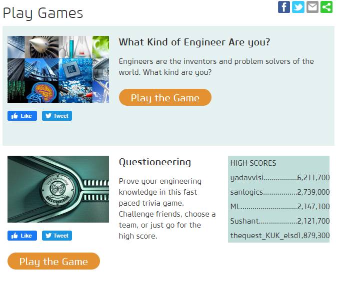 Engineering Games